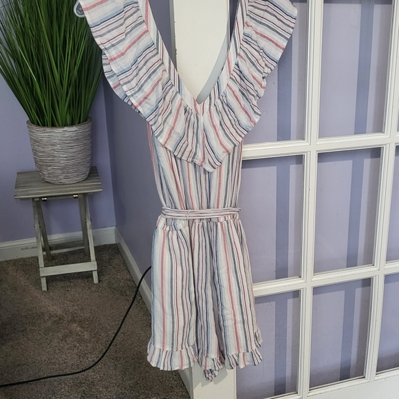 American Eagle romper neck ruffle S - Picture 2 of 6